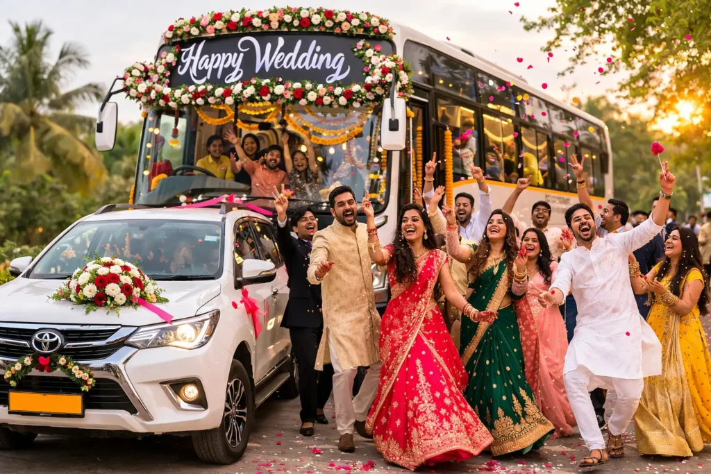 Bus booking for wedding