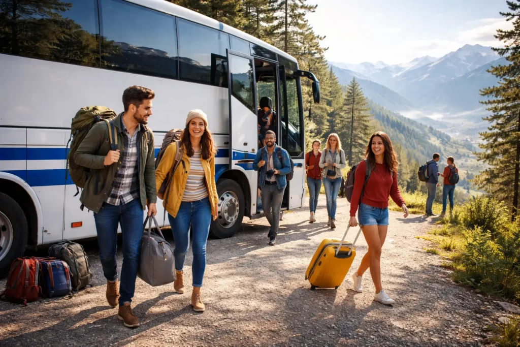 weekend trip bus rental